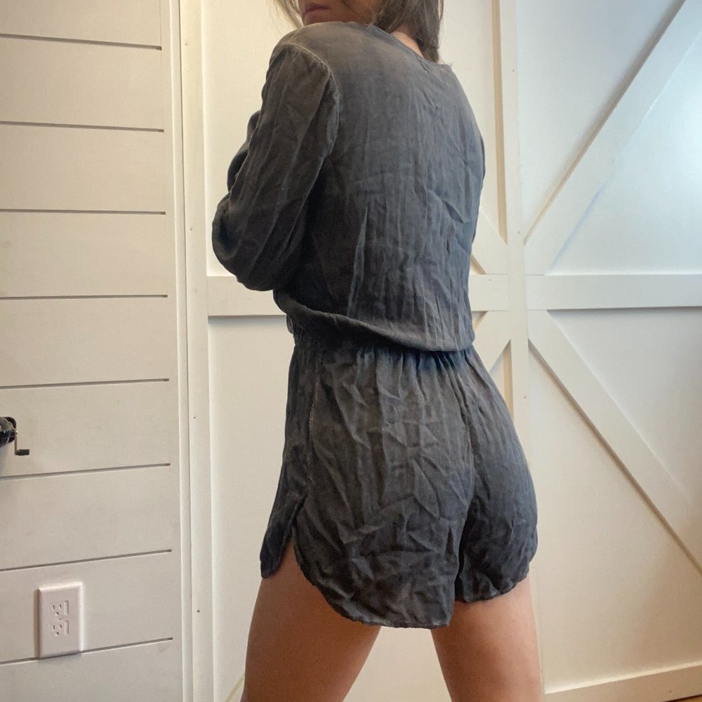 Romper - Grey - Long Sleeve - Bohemian - Betro Simone XS